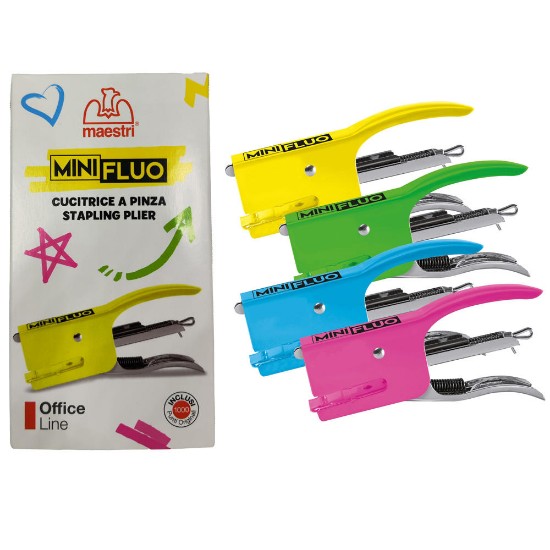 Picture of Stapler Mini Fluo No.10 Neon +Νο10 staples