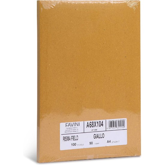 Picture of Sheets (100) A4 90g Yellow RISMAFIELD