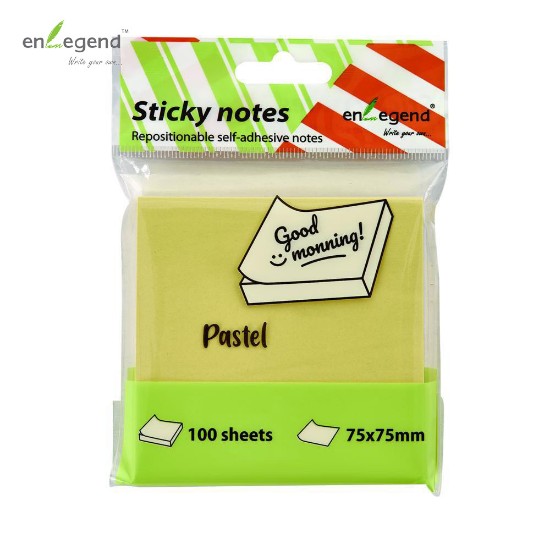 Picture of Stick notes 75X75, 100pcs., yellow