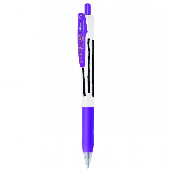 Picture of Sarasa Clip 0.7 Zebra Stripes Gel Pen - Purple