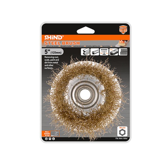 Picture of WIRE BRUSH FOR ANGLE WHEEL Φ125mm