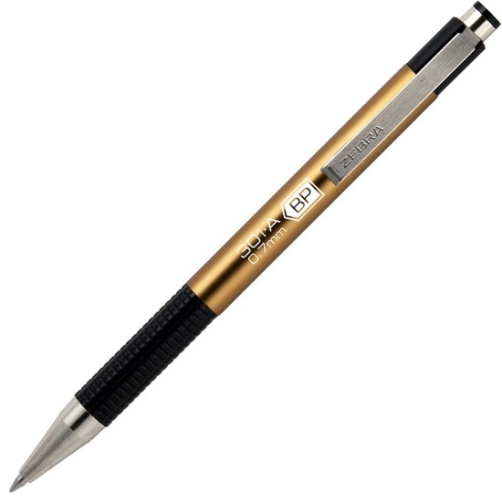 Picture of Ball Pen 301A 0.7mm Gold  blue writing