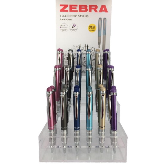 Picture of 36 Telescopic Ball Pen 0.7 - Blue Writing