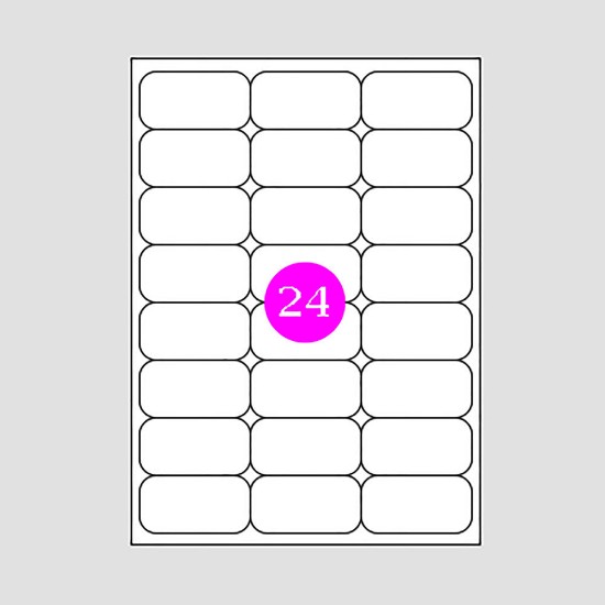Picture of Adhesive Labels 64x34 (24)
