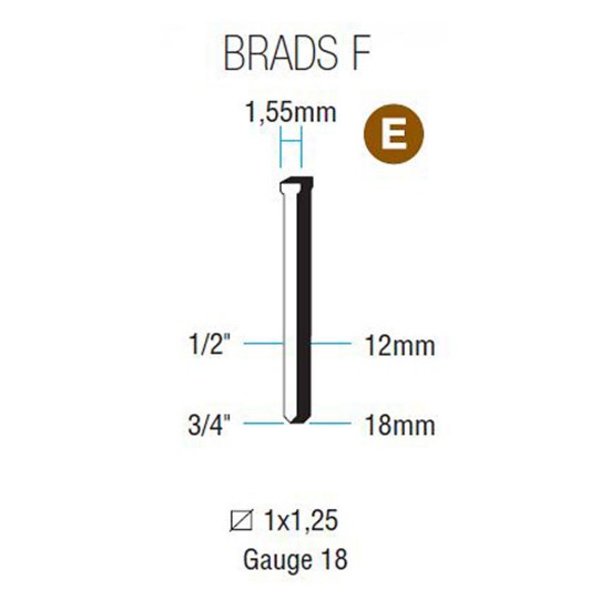 Picture of Framing Brads F-18/5.000