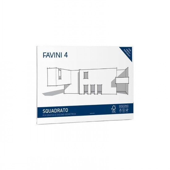 Picture of Notepad FAVINI 4 CARTANGOLI 20pgs 220g Squared 33x48