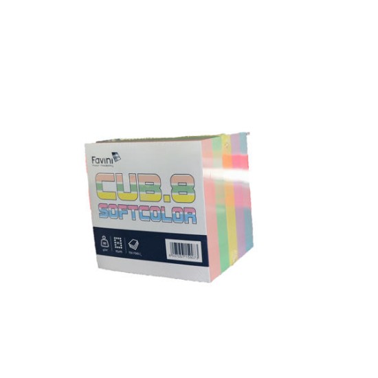 Picture of Cube "SOFT COLOR" 750pgs 9,5x9,5 Multicolor