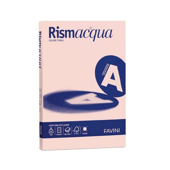 Εικόνα της Φύλλα (200) A4 140g Ροζ (05) RISMACQUA