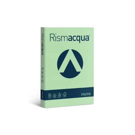 Εικόνα της Φύλλα (200) A4 140g Απαλό Πράσινο (09) RISMACQUA