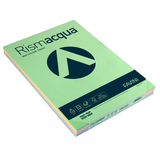 Εικόνα της Φύλλα (200) Α3 140g MIX 6 Απαλών RISMACQUA