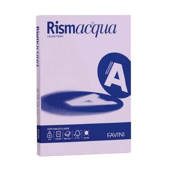 Εικόνα της Φύλλα (125) A4 200g Λιλλά (06) RISMACQUA