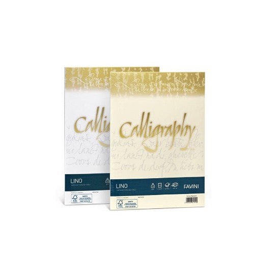 Εικόνα της Φύλλα (50) Α4 120g Λευκά (01) Calligraphy Linen