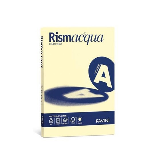 Picture of Sheets (50) A4 200g Light Yellow (07) RISMACQUA