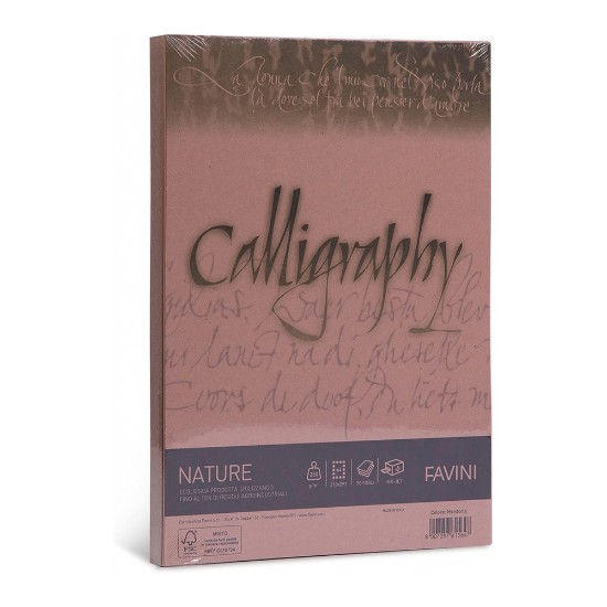 Εικόνα της Φύλλα (50) Α4 250g Αμυγδαλωτά Calligraphy Nature