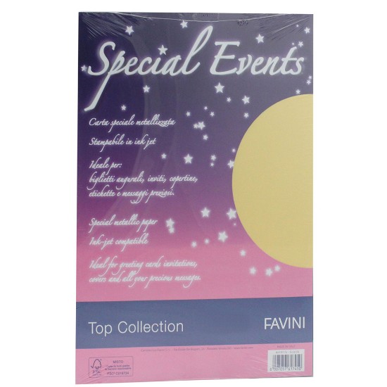 Εικόνα της Φύλλα (10) Α4 250g Χρυσοί (04) Special Events