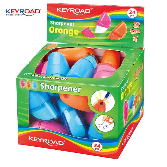 Picture of 24 Erasers Orange 3 colors