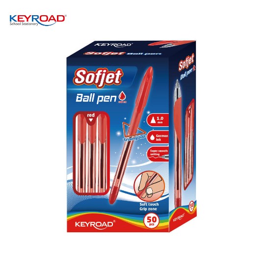 Εικόνα της 50 Softjet Ball 1,0mm κόκκινα στυλό
