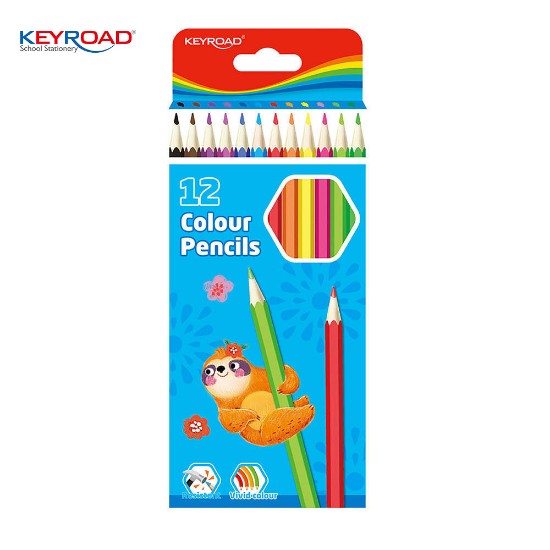 Picture of Set of 12 hexagonal crayons 12 colors