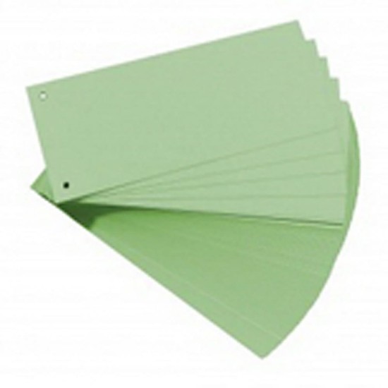 Εικόνα της 100 Χάρτινα Διαχωριστικά 24x10,5, 190g, πράσινα