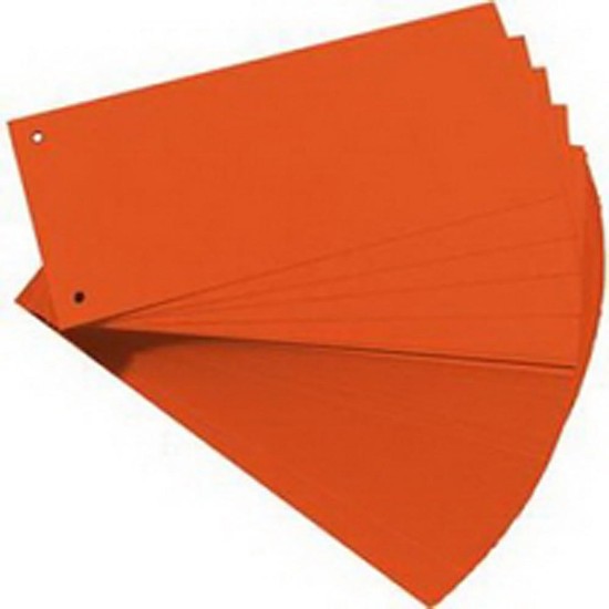 Εικόνα της 100 Χάρτινα Διαχωριστικά 24x10,5, 190g, πορτοκαλί