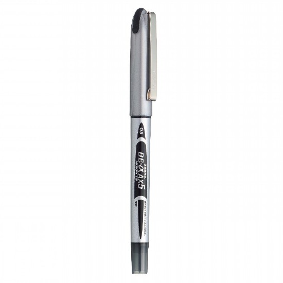 Εικόνα της Roller AX-5 0.5mm Ασημί - μαύρης γραφής Στυλό