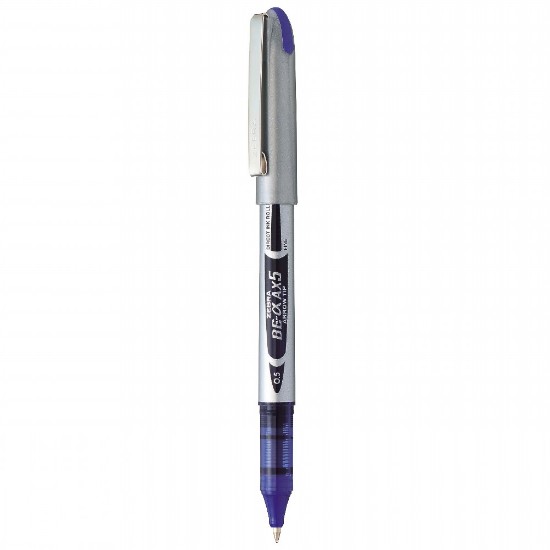 Picture of AX5 Roller Pen 0.5mm Silver  blue writing