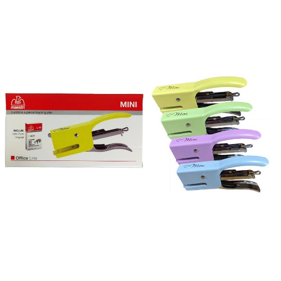 Picture of Stapler Mini Plier No.10 Pastel +Νο10 staples