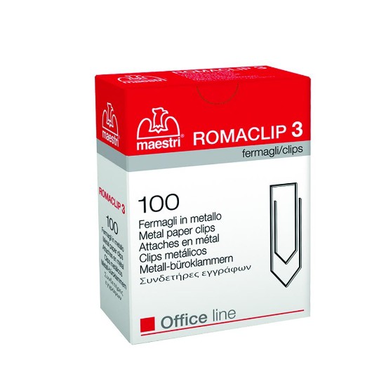 Εικόνα της No.3/100 Romaclip Συνδετήρες Εγγράφων