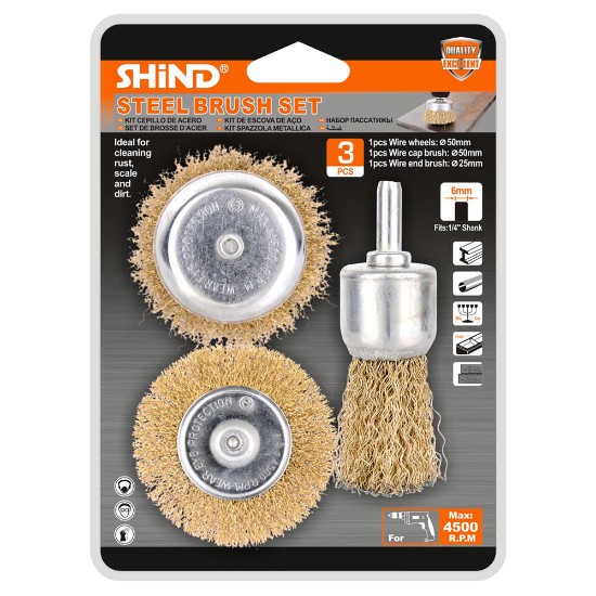 Picture of WIRE BRUSH SET 3 PCS.