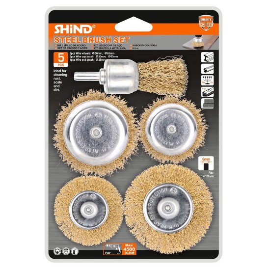 Picture of WIRE BRUSH SET 5 PCS.