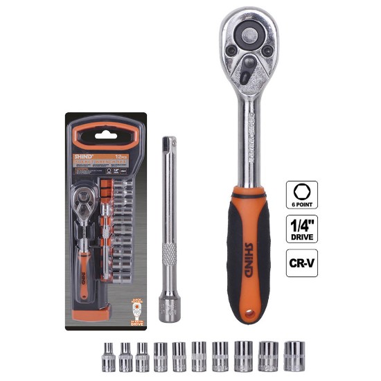 Picture of 1/4'' SOCKET SET 12PCS.