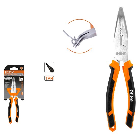 Picture of CURVED NOSE PLIERS WITH INSULATION 160mm