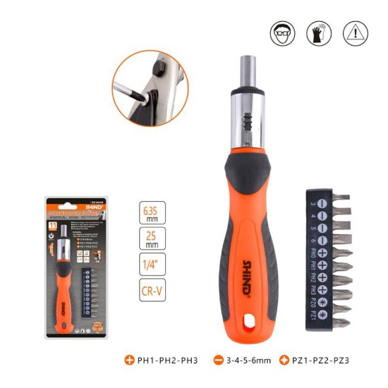 Picture of 11-PIECE RATCHET SCREWDRIVER SET