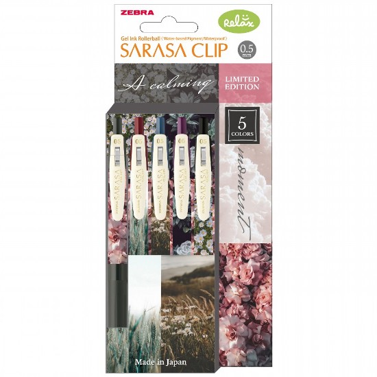 Picture of 5 Gel Pens Sarasa Clip Calm 0.5 - Mix