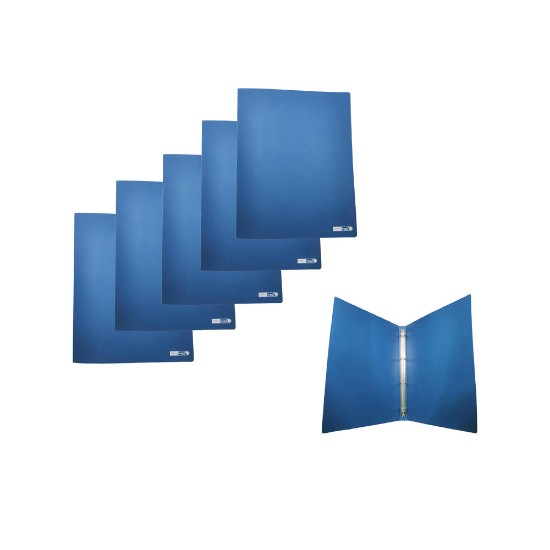 Picture of 5 4-ring binder 25X31.5X2.2 Blue Matte