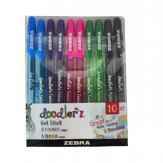 Picture of 10 Gel Pen Doodler'z Fashion 1.0  Mix 5 colors