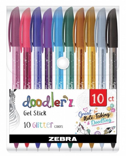 Εικόνα της 10 Gel Doodler'z Glitter 1,0 - Mix Στυλό