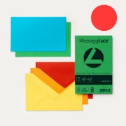Picture of Envelopes (10) 9x14 90g + Cards (10) 200g Scarlet (61) MESSAGGI