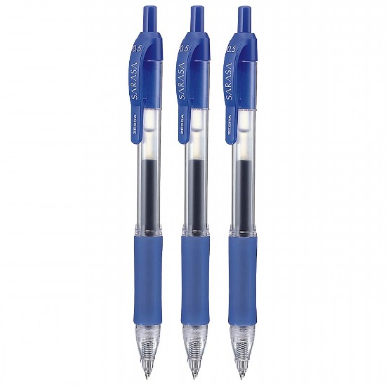 Εικόνα της 3 Gel Sarasa Retractable 0,5 - Μπλε Στυλό