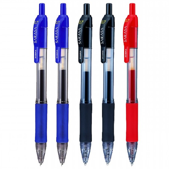 Εικόνα της 5 Gel Sarasa Retractable 0,7 - Mix Στυλό