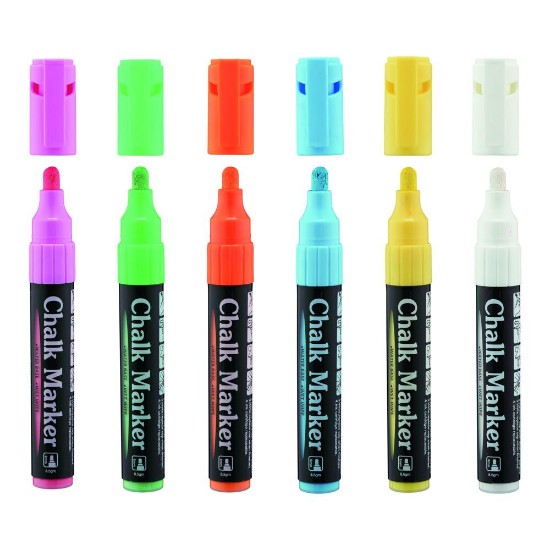 Picture of 6 chalk markers