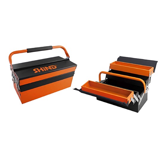 Picture of 5-POSITION METAL TOOLBOX 46x20x20.5cm