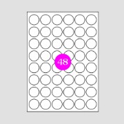 Picture of Adhesive Labels Φ30 (48)