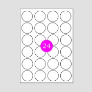 Picture of Adhesive Labels Φ40 (24)