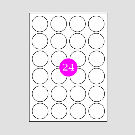 Picture of Adhesive Labels Φ40 (24)